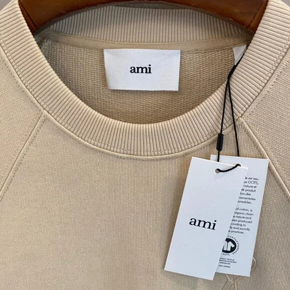 Ami Crew Neck Long Sleeve Sweatshirt - Picture 6 of 8